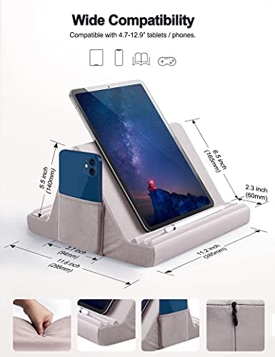Tablet Yastık Standı, Yastık Yumuşak Ped için Lap, Tablet Standı Yastık için iPad, Çok Açılı Yumuşak Yastık Lap Standı için iPad,
