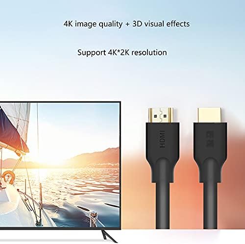 HD Video Kabloları 4K HDMI 2.0 Kablo 18Gbps Yüksek Hızlı HDMI Örgülü Kordon UHD TV, PS5, PS4, PS3 Dizüstü Adaptör Kablosu için