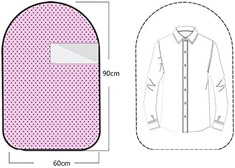 QYQS learly Organize Konfeksiyon Çanta Kapak Nefes Şeffaf Plastik tozluk Takım Elbise Çanta için Dolap Giysi Saklama-B_5 Orta