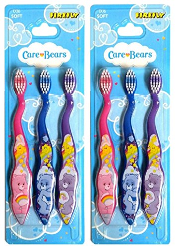 Care Bears Çocuk Yumuşak Kıllı Diş Fırçaları, 3'lü Paket (2'li Paket)