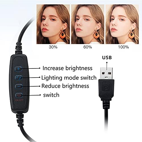 ocijf179 geri çekilebilir ayarlanabilir dolgu ışığı Masaüstü USB kablolu Tripod Yüksek Parlaklık Lamba için fotoğraf ış Video