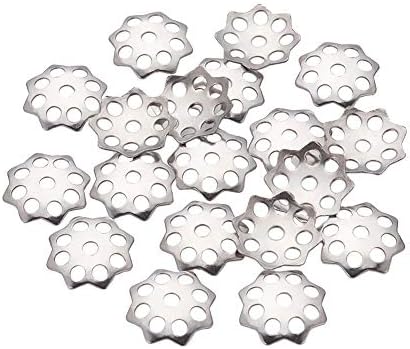 UNİCRAFTALE 300 adet Çok Petal Paslanmaz Çelik Çiçek Boncuk Bilezik Kolye Takı Yapımı için Küçük Delik Koni Uç Kapakları Caps