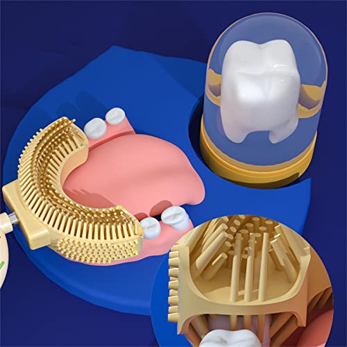 Lroveb Çocuk U - Şekilli Diş Fırçası, Premium Yumuşak Manuel Eğitim Diş Fırçası, 360° Ağız Dişleri Çok Yönlü Tüm Ağız Temizleme