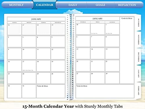 Tools4Wisdom Softcover 2022 Planlayıcısı-15 Ay Dahil Aralık 2021-B&W Günlük Planlayıcısı w/ Haftalık ve Aylık Planlayıcısı Yayılır-8.