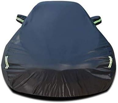 jsmhh ile Uyumlu Chevrolet Cıvata Araba Kapak Su Geçirmez Nefes Kalın Güneş Koruma Yağmur Branda Tuval (Renk: Siyah)