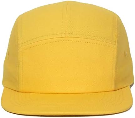 DongKing 5 Paneller Beyzbol Şapkası Klasik Düz Bill Şapka Pamuk Kısa Düz Ağız Kapaklar