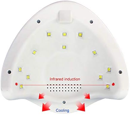 ZYC Tırnak Kurutucu Kablosuz 36 W Çift ışık Kaynağı LED UV Lambası Akıllı Sensör ve Zamanlayıcı ile Tüm Jelleri Kür için
