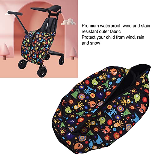 Bebek Arabası Uyku Tulumu, Rüzgar Geçirmez Rahat Bebek Arabası Footmuff Katlanabilir için Uygun Açık için Strollers(Küçük Canavar)