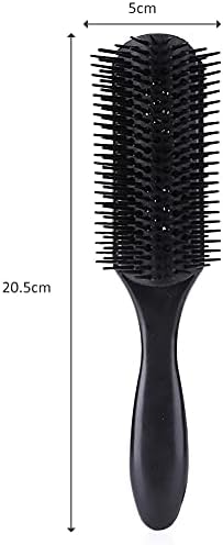 zxb-shop Saç Tarak Siyah Dolaşık Açıcı Saç Fırçası Kolu Arapsaçı Tarak Pompadour Erkekler Şekillendirici Duş Masaj Kafa Derisi