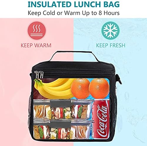 Yalıtımlı Öğle yemeği çantası Kadın Erkek Yetişkin Sızdırmaz öğle yemeği kutusu Ofis İşleri için Okul Soğutucu Tote Çanta Ayarlanabilir