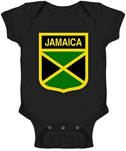 Jamaika Futbol Futbol Milli Takım Crest Bebek Erkek Bebek Kız Bodysuit