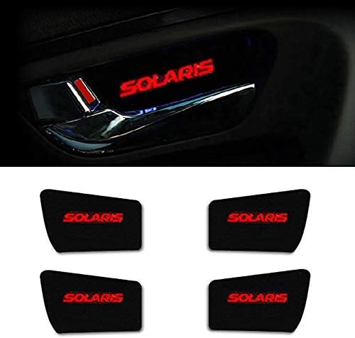 LED İç Kapı Yakalama Plaka DIY Kiti 4-pc 2011 Hyundai Accent İçin Set: Solaris (Beyaz)