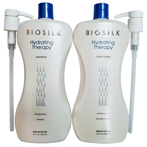 Biosilk Nemlendirici Terapi Şampuanı ve Saç Kremi 34oz İki Pompalı Paket