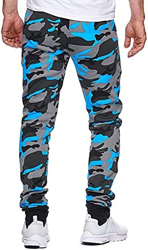 Bımgwuz erkek Casual Jogger Sweatpants Hafif Slim Fit Polar Kargo Pantolon Kış Sıcak Koşu Activewear ıle Cepler