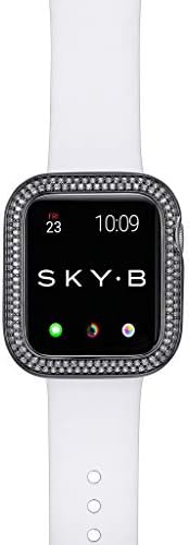 Apple Watch Serisi için skyb Çift Halo Koruyucu Mücevher Kılıfı 1, 2, 3, 4, 5, 6, SE Cihazları-38mm Apple Watch için Tunç Rengi