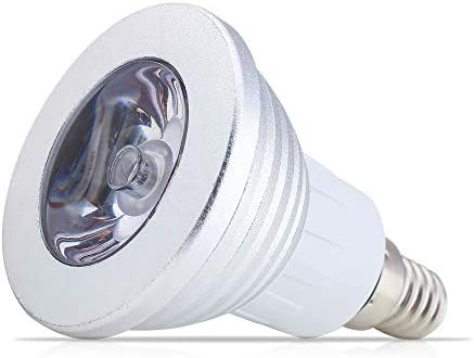 Mengjay 1 Pcs led ışık renk değiştirme lamba ampulü, RGB - 3S 3 W 12 Renk LED ampuller ile Uzaktan Kumanda 85-265 V(E14)