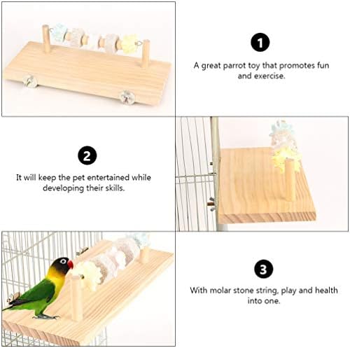 Balacoo Kuş Kafesi Standı Levrek Papağan Ayakta kurulu Anti-bite Oyuncak Papağan stand rafı Kafes Malzemeleri