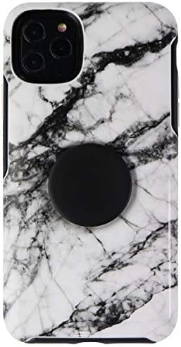 Apple iPhone 11 Pro Max için OtterBox + Pop Simetri Serisi Kılıf-Beyaz Mermer, Siyah, 77-63776