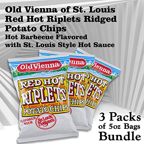 St. Louis Eski Viyana (Kırmızı Sıcak Riplets Sıcak Barbekü Aromalı, 5oz 3 Paket)