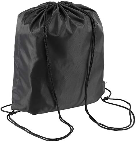 ZEONHAK 40 Paketi Siyah İpli sırt çantası Çanta, Toplu İpli Çanta Cinch Çanta Dize Çanta, spor İpli Çanta için için Okul, Seyahat,