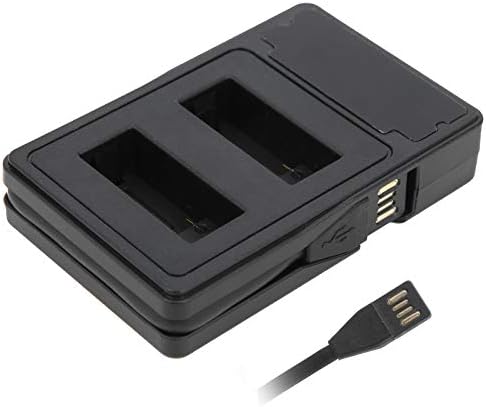 Kamera pil şarj cihazı çift şarj yuvası LCD ekran Tip-C USB girişi W/kablo Gopros Hero9 için
