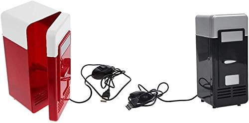 Dayanıklı Araç Kullanımı Mini Buzdolabı Masaüstü Mini Buzdolabı, USB Gadget İçecek kutuları Soğutucu ısıtıcı Buzdolabı Dahili