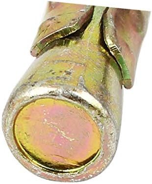 X-DREE Sarı Çinko Kaplama Genişleme Cıvata Çapalar Gecko Araba Tamir Cıvata M12x100mm 4 adet(Amarillo Zincado Chapado Perno de