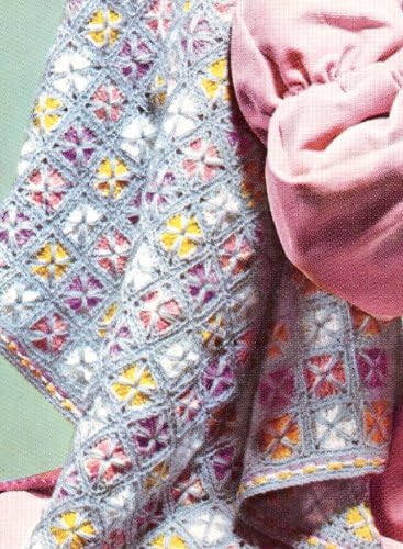 Vintage Tığ İşi DESEN yapmak - Bebek Afgan Battaniye Motif Bloğu