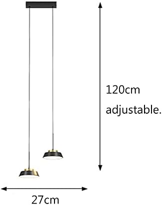 SDUYTEG Modern LED kolye aydınlatma armatürleri, mat siyah Metal avize lamba ayarlanabilir asılı yükseklik asılı aydınlatma armatürleri
