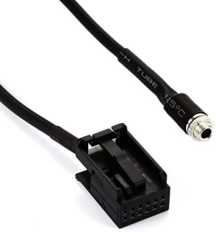 Parlaklık siyah kablo 3.5 MM kadın AUX adaptörü için Uyumlu 1 3 5 7 Serisi Z4 E83 E85 E86 X3 AC291