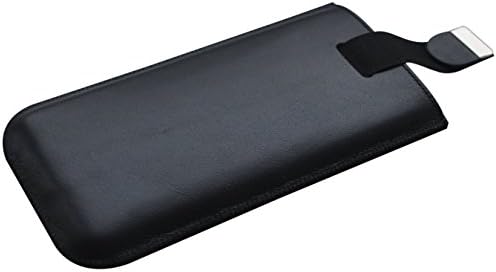 Donaway iPhone SE(Eski Sürüm) Siyah Hakiki Deri Kılıf Yastıklı Kapak Kaplı Kol Kabuk