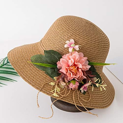 Naiflowers 2-6Y Bahar Yaz Bebek Kız Çocuk Güzel Çiçekler Plaj Nefes Şapka Hasır Şapka