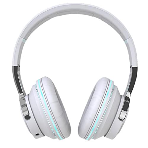 Bluetooth Kulaklık ve Kulaklıklar Kablosuz Kafa Monte Kulaklık Aydınlık Gürültü Iptal Stereo oyun kulaklıkları Beyaz