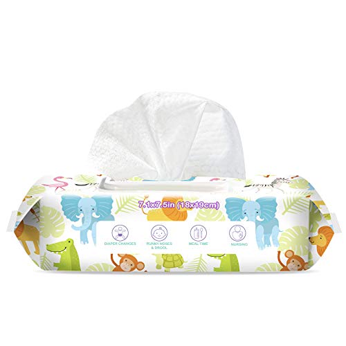 Baby Wipe-Bebek için HAPPY BUM Islak Mendil, Bebek Su Mendili, 4 Paket, 320 Sayım
