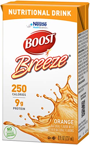 Boost Breeze Besleyici İçecek, Portakal-Yapay Tatlandırıcı Yok-8 FL OZ (3'lü Paket)