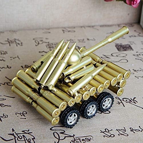 TLLDX Altı-Tekerlek Tankı Modeli Askeri Koleksiyon Yaratıcı Bullet Shell Muhafaza Şekilli El Yapımı Metal Yapıt Çocuklar Noel