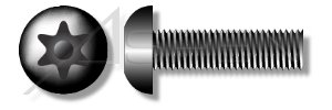 (2500 adet) 10-24 X 1-1/2 Güvenlik Makine Vidaları Düğme Başkanı Torx Pin Alaşımlı Çelik Düz Aspen Bağlantı Elemanları, AFTPR-81160-D5