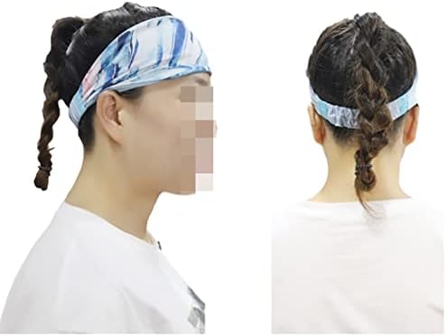 ASZX Spor Yoga Ter Bandı Bandı Kadın Koşu Bisiklet Saç Bandı Nefes Bandana 113 (Renk: 06, Boyutu: 824 cm)