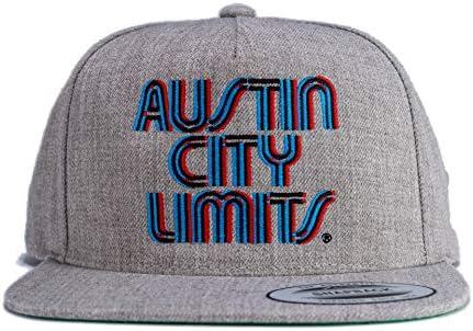 Austin Şehir Sınırları Ofset Üçlü Dikiş Premium Düz Bill Snapback Şapka Heather Gri