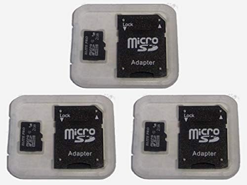 3 Paket 2GB Mikro Hafıza Kartları 2gb Micro SD ve 2GB Micro SD HC Cihazlarıyla Uyumlu, 3 Paket Adaptör ve Mikro TF Hafıza Kartları
