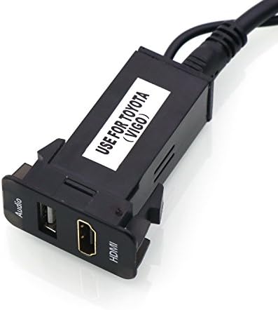 Toyota için HDMI Soket Montaj Kablosu +USB Ses Girişi Kullanımı