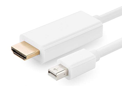 Mini dp'den HDMI Kablosuna 6 Feet, Meiyangjx Mini DisplayPort (Thunderbolt Uyumlu) HDMI Adaptör Kablosuna 1.8 M / Beyaz