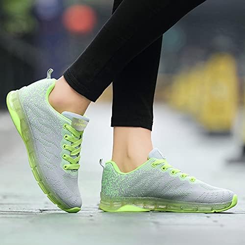 USYFAKGH kadın Atletik Yol Koşu Mesh Nefes Casual Sneakers Lace Up Konfor Spor Öğrenci Moda Tenis Ayakkabıları
