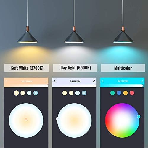 Akıllı ampuller E12 Base-Aoycocr LED ampul RGBWW renk değiştirme WiFi Bluetooth ışıkları Alexa Google ev ile uyumlu ayarlanabilir
