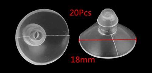 Kauçuk Anti-Çarpışma Masa Danışma Cam Enayi Askı Pedleri Vantuz 18mm Dia (20 Paketi)