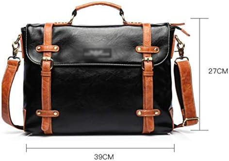 evrak çantası Dizüstü Evrak Çantası Erkekler için Omuz BagTravel Messenger silindir Çanta çanta Su Geçirmez laptop çantası
