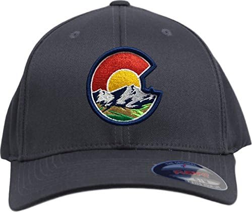 Colorado Bayrağı C Doğa Flexfit 6277 Şapka. Colorado Temalı Kavisli Fatura Kapağı