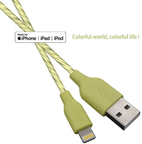 iPhone şarj cihazı Yıldırım Kablosu 4 Paketi 4 Renk 4ft Güç Kablosu için MFi Sertifikalı Hızlı Şarj Uyumlu iPhone 11 Pro X XR