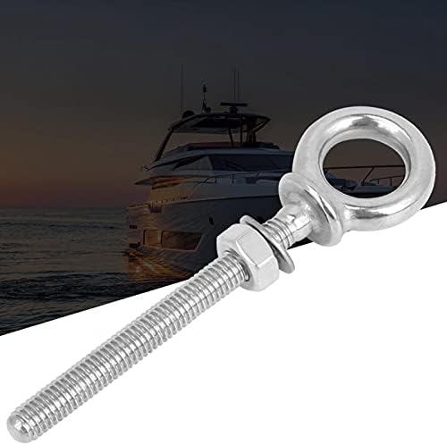Kadimendium Uzun Göz, Paslanmaz Çelik Kaldırma Gözü Kurulumu Kolay Kamyonlar için Karavan için Tekne için Kablo Halatı için(ZWS6705-8)