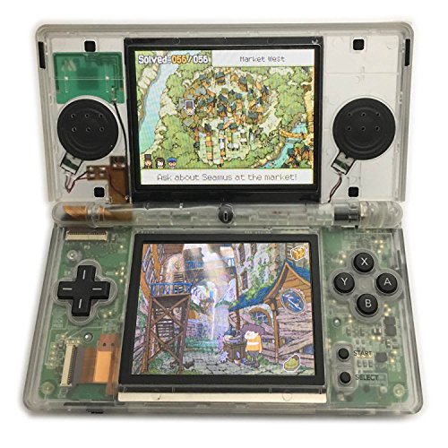 ValueDeluxe Özel Şeffaf SİYAH BASKI Nintendo DS Lite Sistemi Elde kullanılır Oyun Konsolu